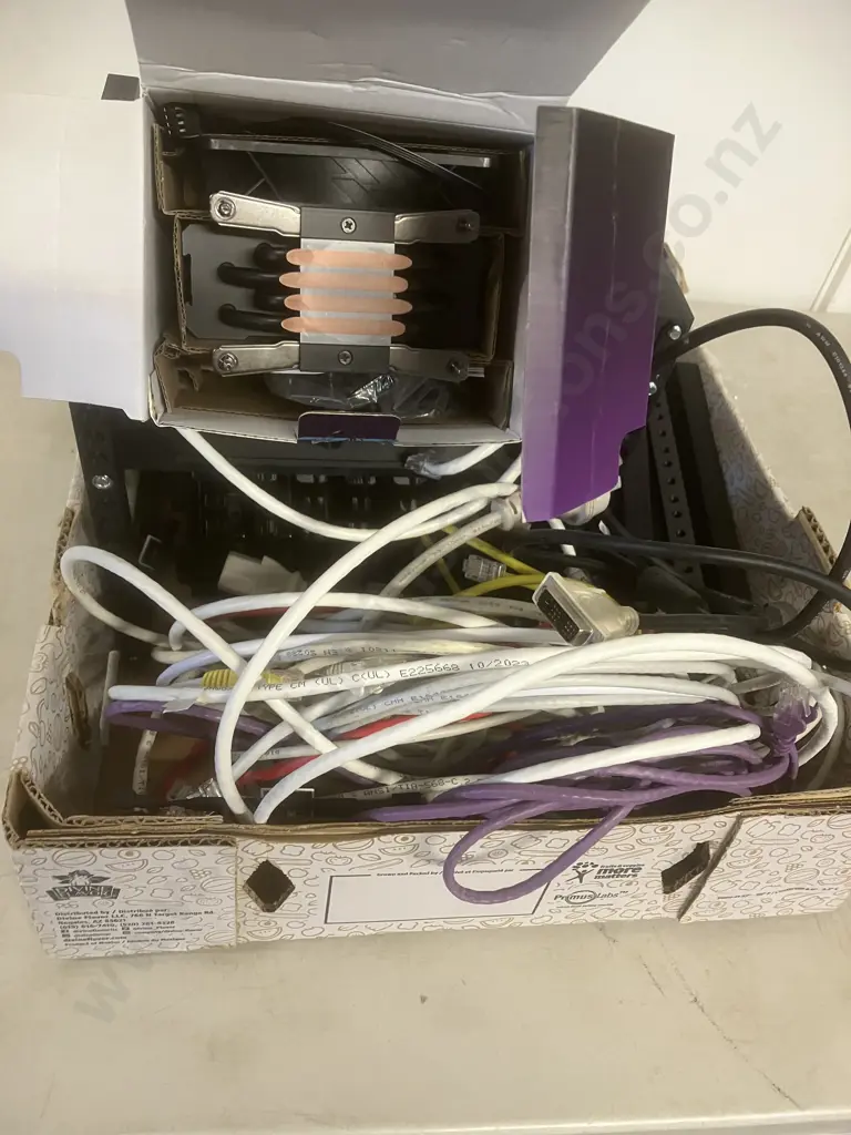 Box Lot Computer Items, Cables, Leads Etc Image 1++