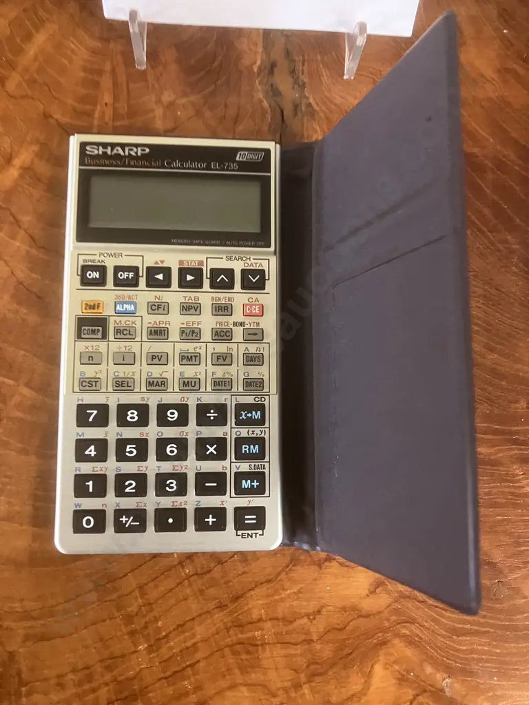 Retro SHARP EL-735 Business / Financial Calculator | 10 Digit With Manual & Original Box - Made In Japan Image 1++