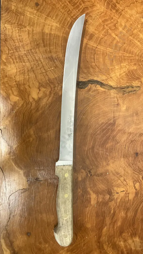 Vintage Zanger-ICEL 40cm Full Tang Butchers Knife Made In Portugal Image 1++
