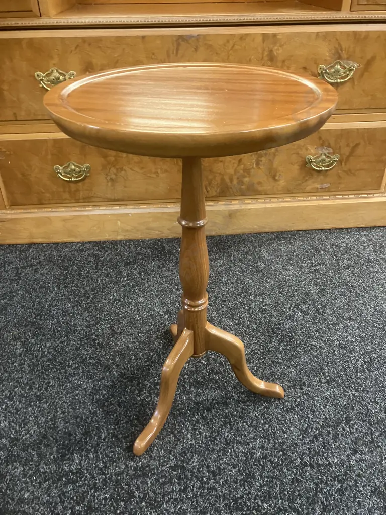 Mahogany Wine Table. 57 x 35cm Image 1++