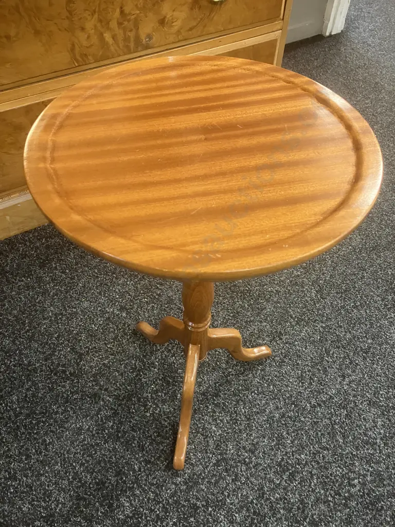Mahogany Wine Table. 57 x 35cm Image 1++