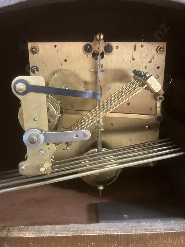 1951 Junghans German W64 8 Day Mantle Clock With Key Image 1++