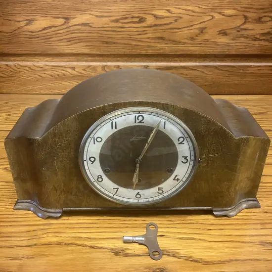 1951 Junghans German W64 8 Day Mantle Clock With Key