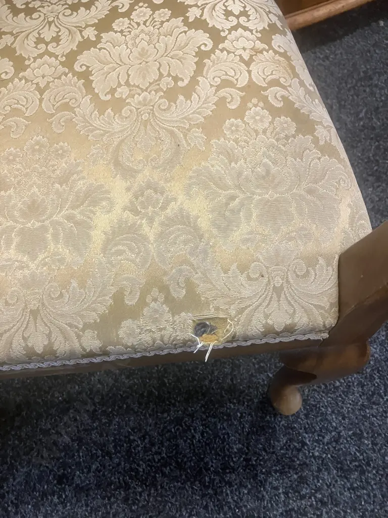 Vintage Rattan Backed Bedroom Chair (AF) Image 1++