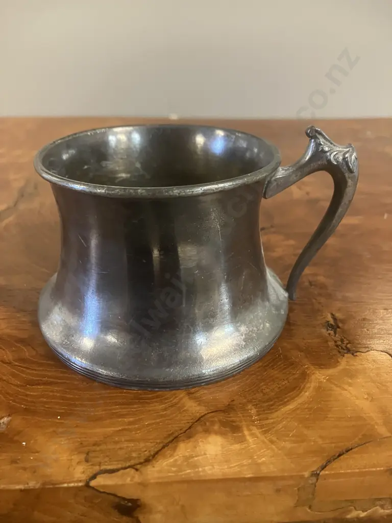 Vintage Silver Plated Shaving Mug, Forbes Silver Plate Co (USA) Quadruple Plate 2273 Image 1++