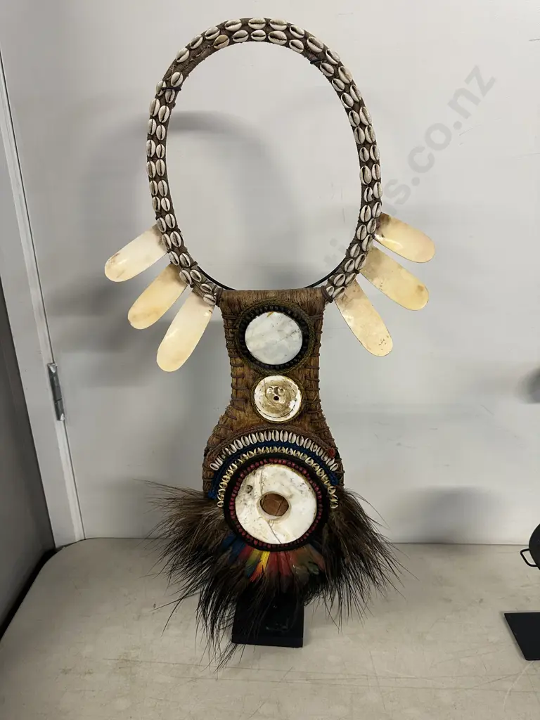 Ethnic Piece On Stand H73cm. Image 1++