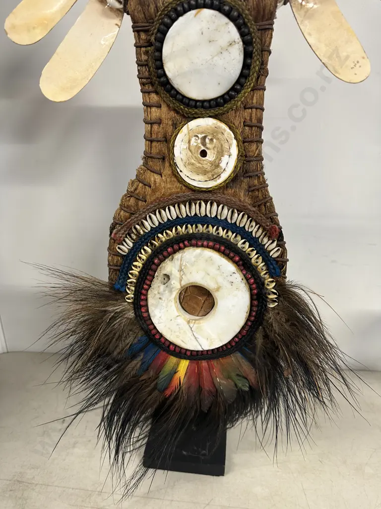 Ethnic Piece On Stand H73cm. Image 1++