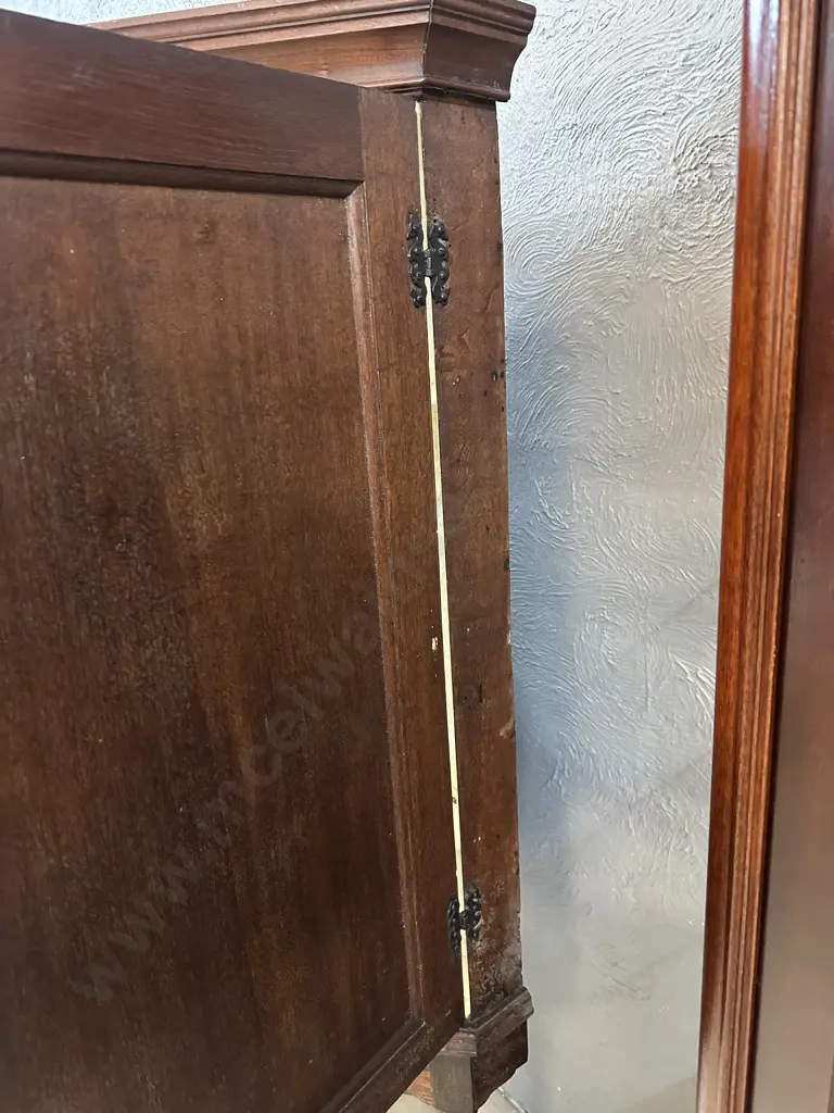 Antique Free Standing Oak Corner Cabinet Single Panel Door, Turned Legs With Key & BADA Label H170 W80 D53cm. Image 1++