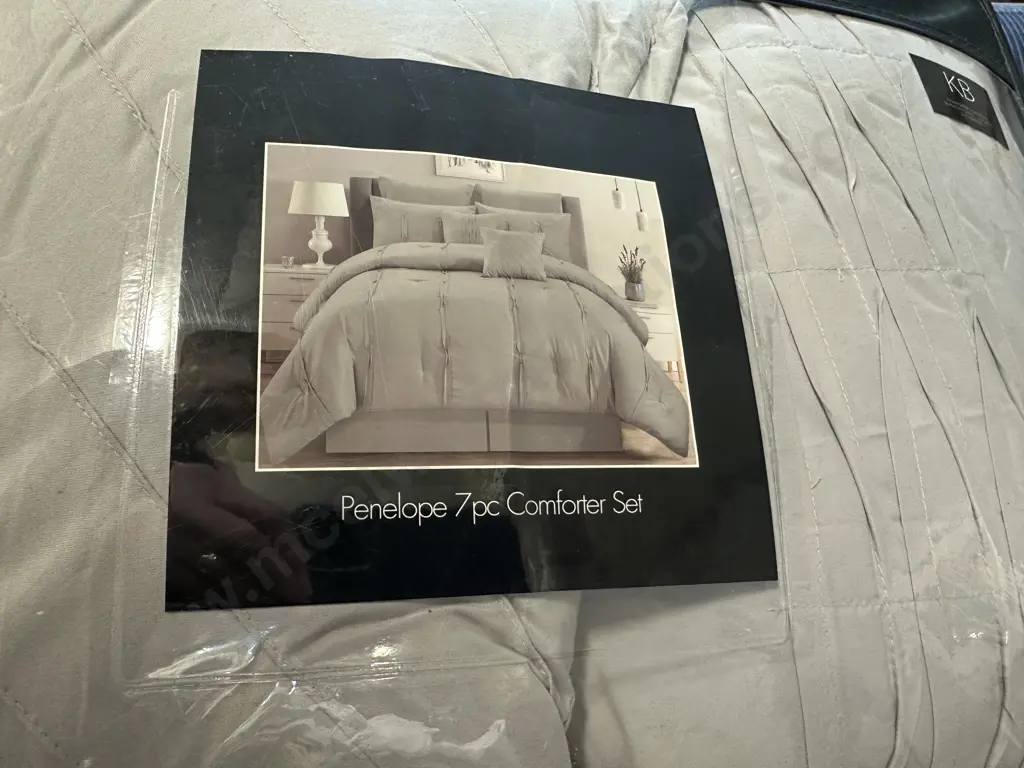 Solace King Bed Comforter, 2 x Pillowcases, 2 x Euros & 2 x Cushions Image 1++
