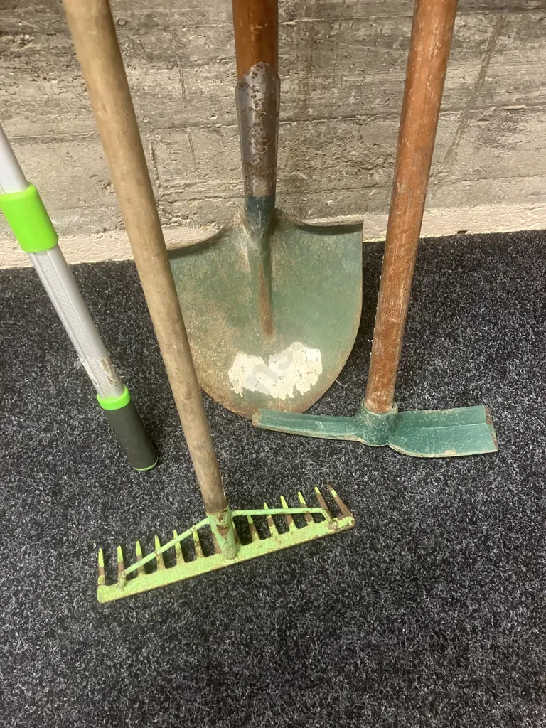 Cyclone Shovel & Garden Mattock, Atlas Home Adjusting Handle Loppers, Garden Rake Image 1++
