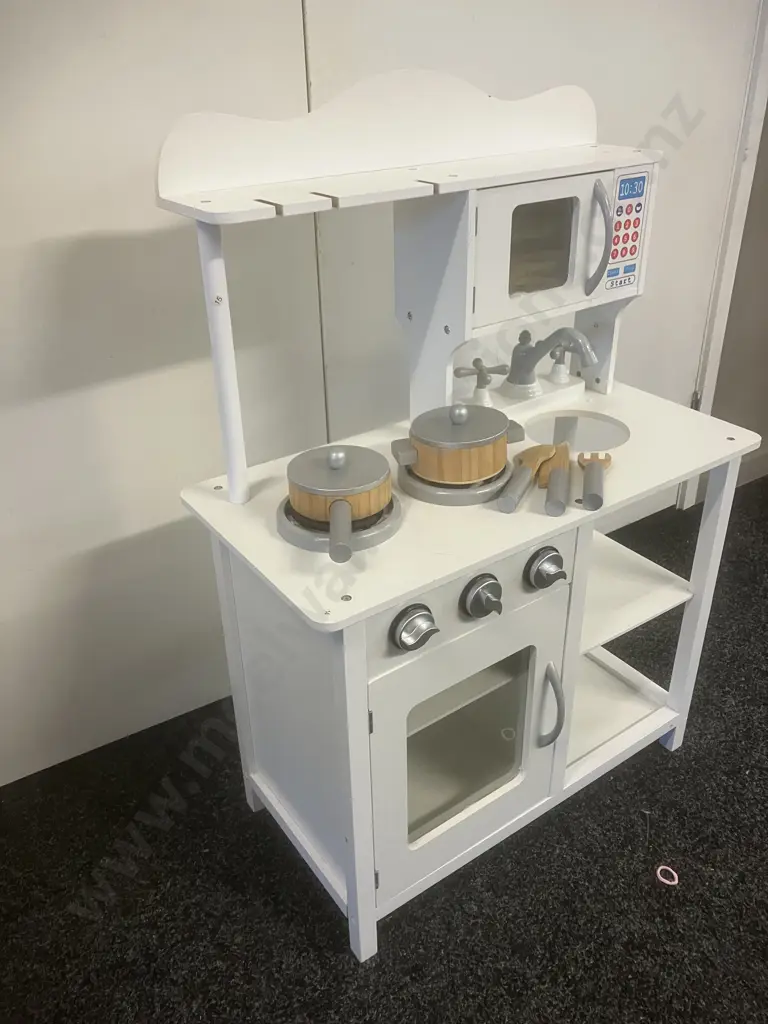 Kids Play Kitchen & Accessories. H85 W59.5 D30cm Image 1++