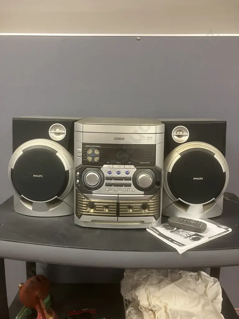 Phillips FW-C330 Stereo With Remote Control & Manual With Teac CRX-240 CD Alarm Clock Radio Image 1++