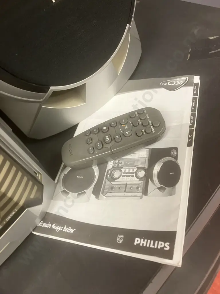 Phillips FW-C330 Stereo With Remote Control & Manual With Teac CRX-240 CD Alarm Clock Radio Image 1++