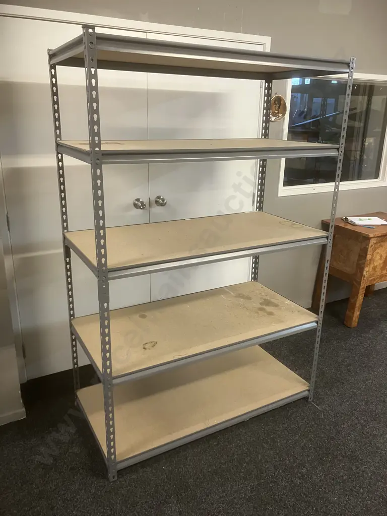 Storage Shelves. H184 W122 D61cm, 5 Shelves Image 1++