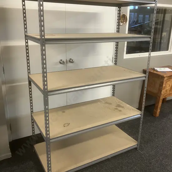 Storage Shelves. H184 W122 D61cm, 5 Shelves