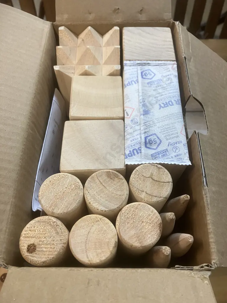 Torpedo7 Wooden KUBB Game Set & Chess Set on Magnetic Folding Chess / Backgammon Board Image 1++