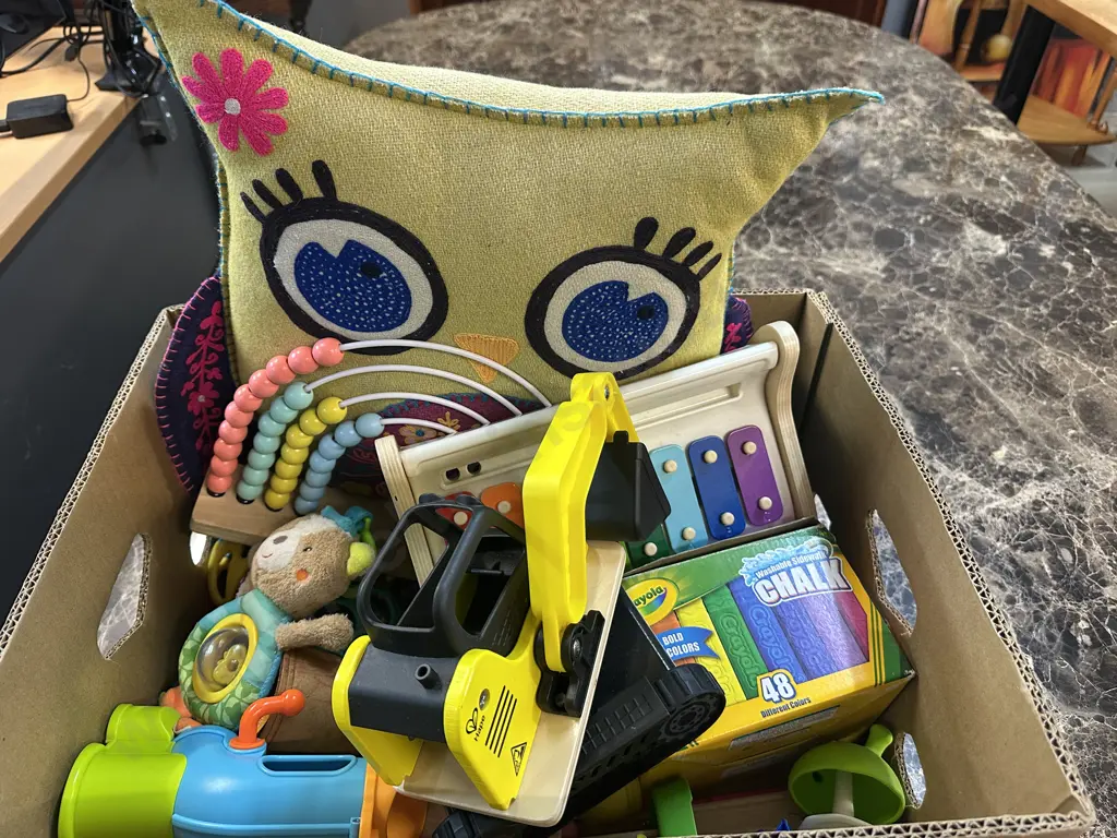 Assorted Childrens Toys Including Owl Cushion Etc Image 1++