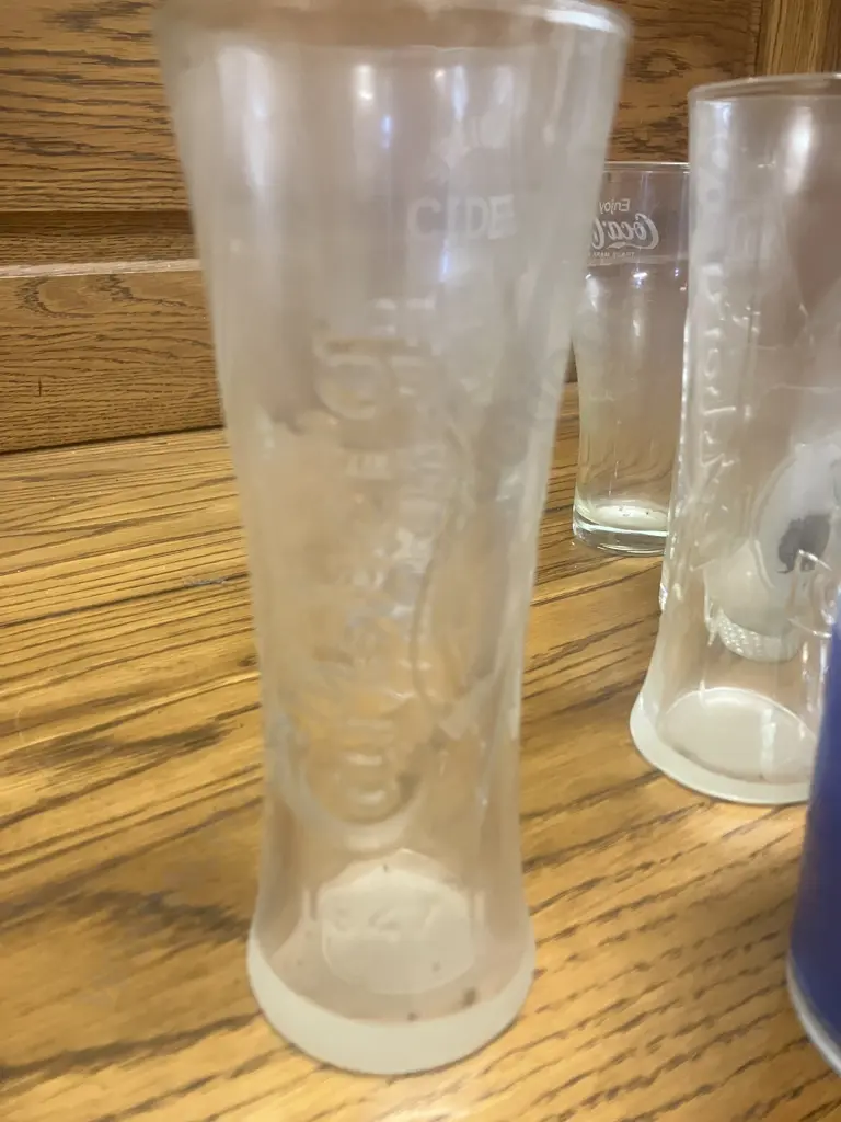 Pair of Carlsberg Tulip Wave Beer Glasses, Speights Cider, Coke, Ford Etc Image 1++