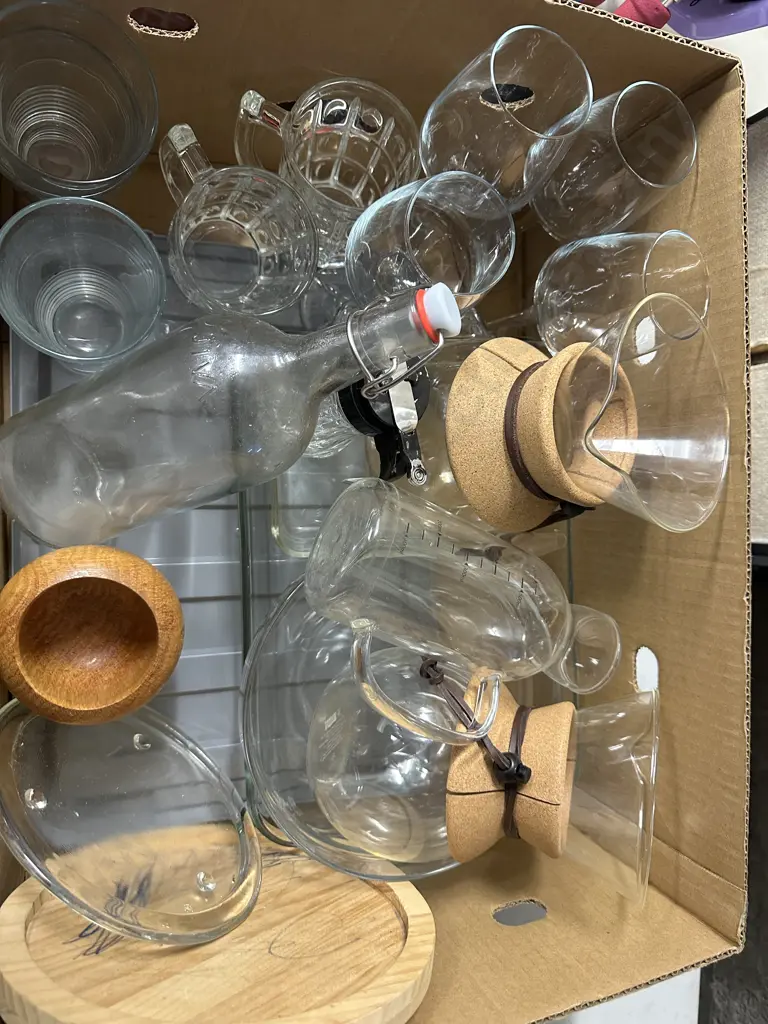 Selection Of Carafes, Glasses, Beer Handles Etc Image 1++