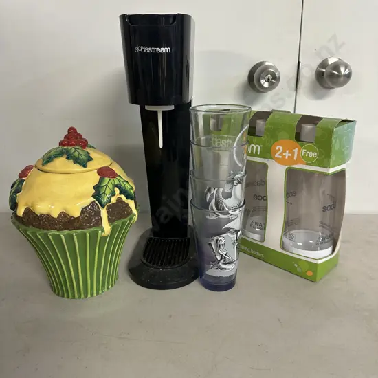 Soda Stream, Carbonating Bottles, Vintage Glasses Etc
