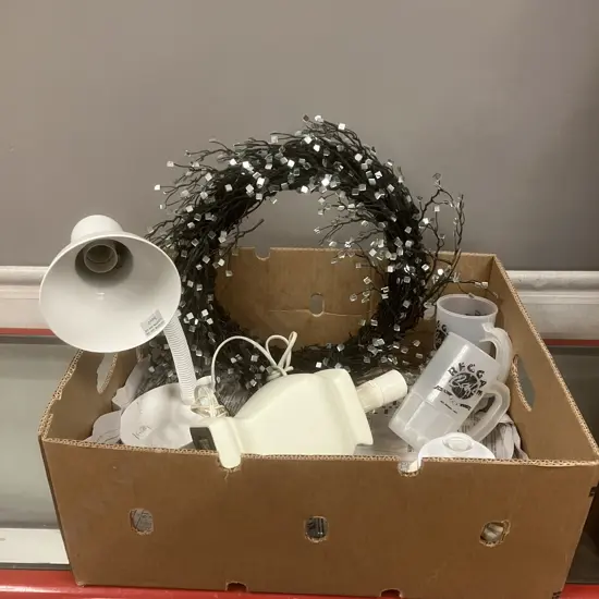 Box Lot Including Lamps