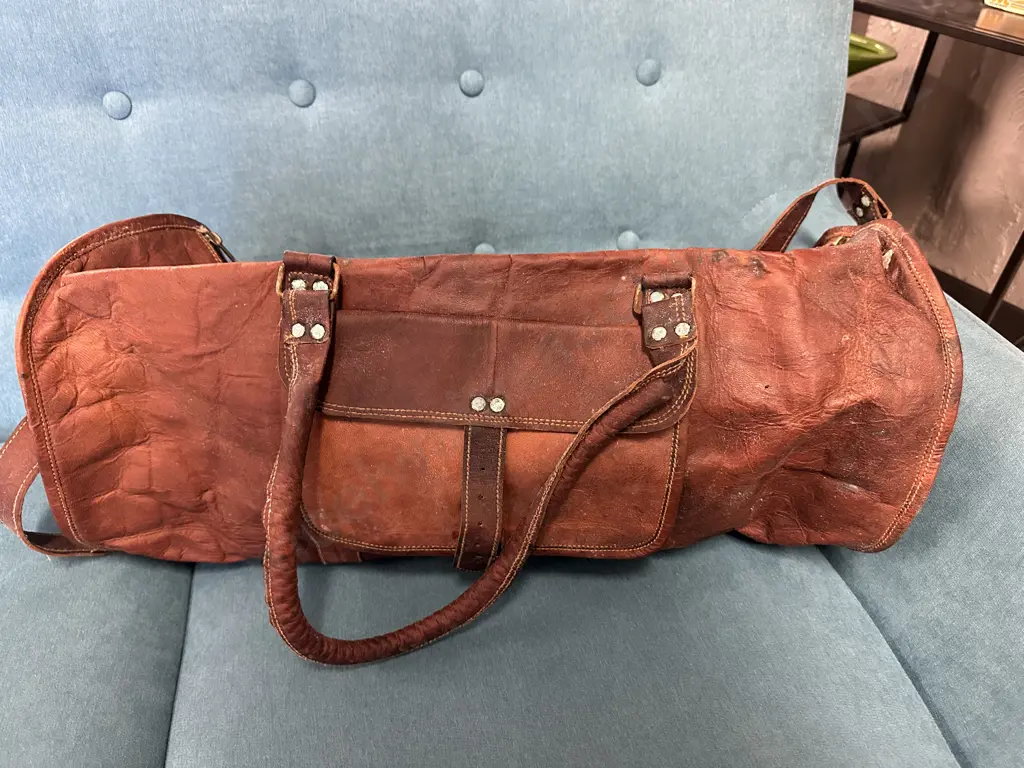 Leather Homemade Weekend/Duffle Bag Image 1++