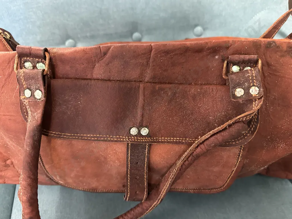 Leather Homemade Weekend/Duffle Bag Image 1++