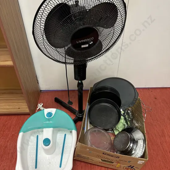 Salter Kitchen Scales, Bakeware Etc & Body Benefits Foot Spa & Living & Co Fan