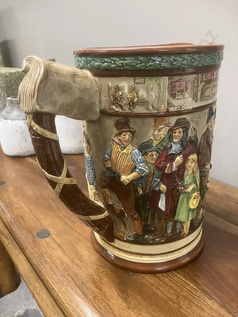 Stunning Rare Royal Doulton Loving Jug, The-Dickens-Jug "Master of Smiles and Tears" 1936. Limited # 335 of 1000. H27cm Image 1++