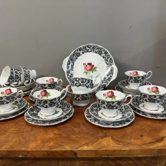 Royal Albert Senorita Including 9 Trios With Spare Plate & Saucer