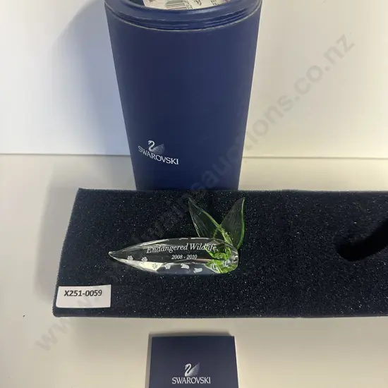 Swarovski Crystal Plaque For 2008-2010 Trilogy - Endangered Wildlife #906929 (2008-2010), (Boxed With COA)