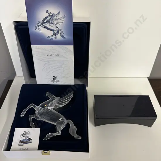 Swarovski "Pegasus" #216327 SCS 1998 Annual Limited Edition With Stand (Boxed With COA).1998