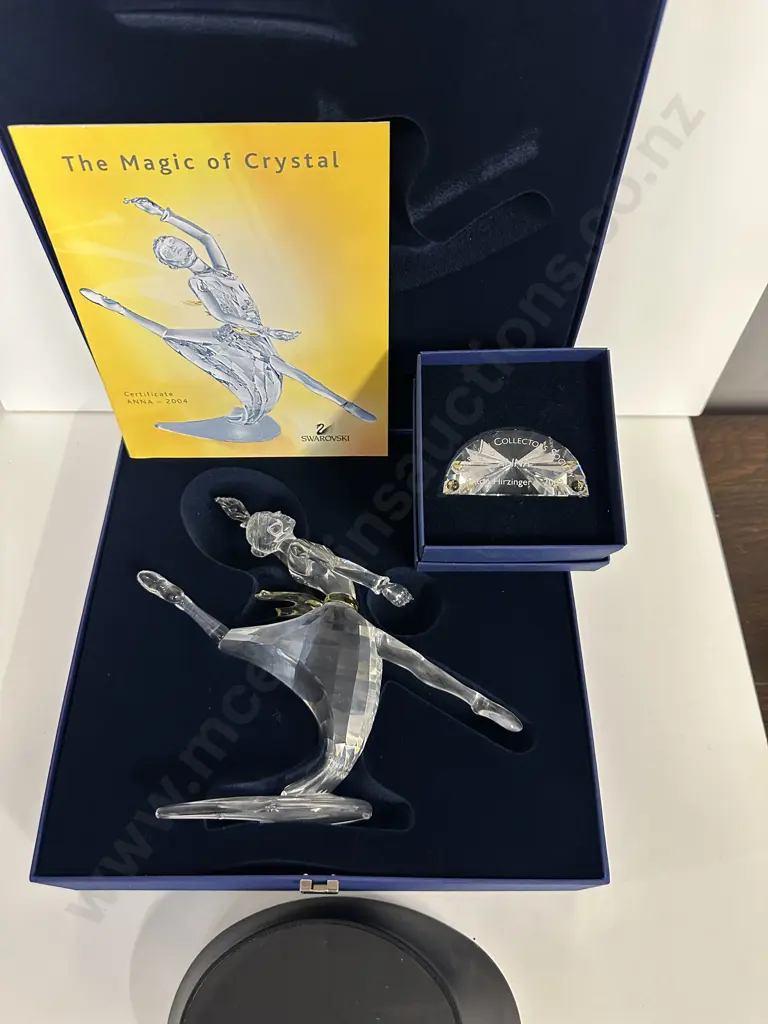 Swarovski 2004 Anna 'Magic of Dance' #627396 With Plaque & Stand, (Boxed With COA) Image 1++