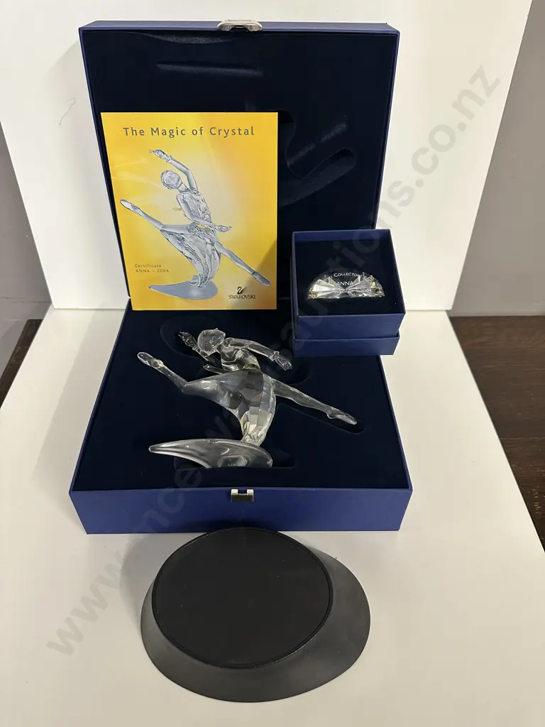 Swarovski 2004 Anna 'Magic of Dance' #627396 With Plaque & Stand, (Boxed With COA) Image 1++