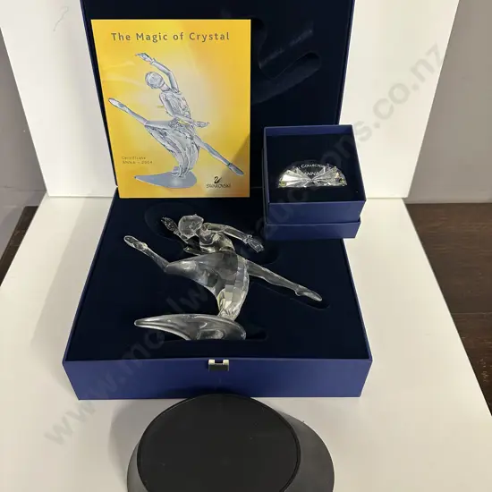 Swarovski 2004 Anna 'Magic of Dance' #627396 With Plaque & Stand, (Boxed With COA)