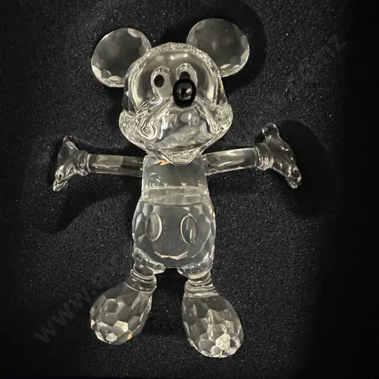 Swarovski Crystal Mickey Mouse Figurine #687414 Disney Showcase Collection, (Boxed With COA)