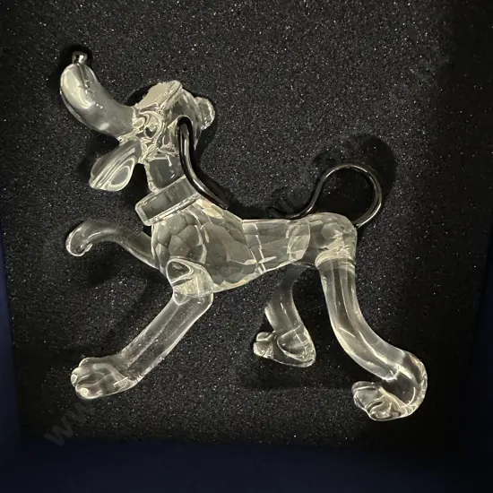 Swarovski Crystal Pluto Figurine #692344 Disney Showcase Collection, (Boxed With COA)