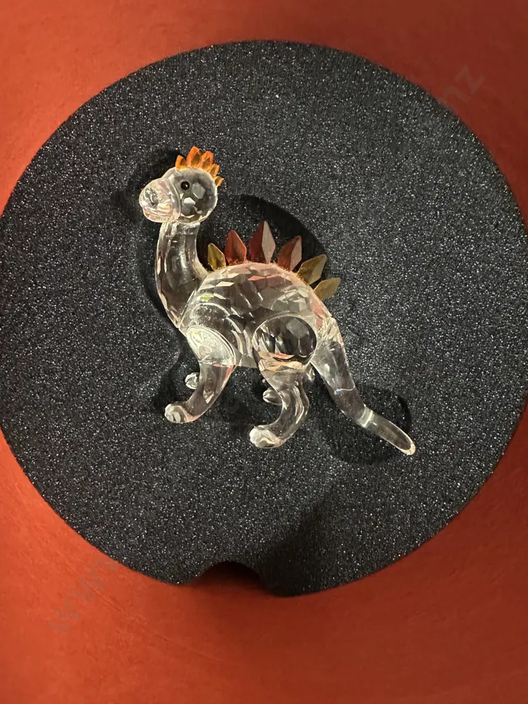 Swarovski Crystal Dino Dinosaur Figurine #268204 Fair Tales Collection (2002-2006), (Boxed With COA) Image 1++