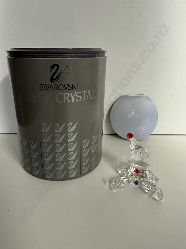 Swarovski Crystal Puppet Figurine #217207 "Cheerful Times" Collection (1997-2008), (Boxed With COA) Image 1++