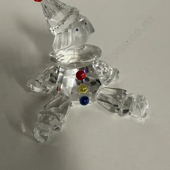 Swarovski Crystal Puppet Figurine #217207 "Cheerful Times" Collection (1997-2008), (Boxed With COA)