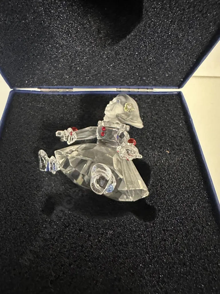 Swarovski Crystal Doll Figurine #626247 "Cheerful Times" Collection (2003-2008), (Boxed With COA) Image 1++