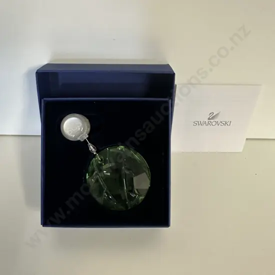Swarovski Crystal 2008 SCS Joining / Renewal Gift - Window Ornament Bamboo (Green) #905542 (Boxed With COA)