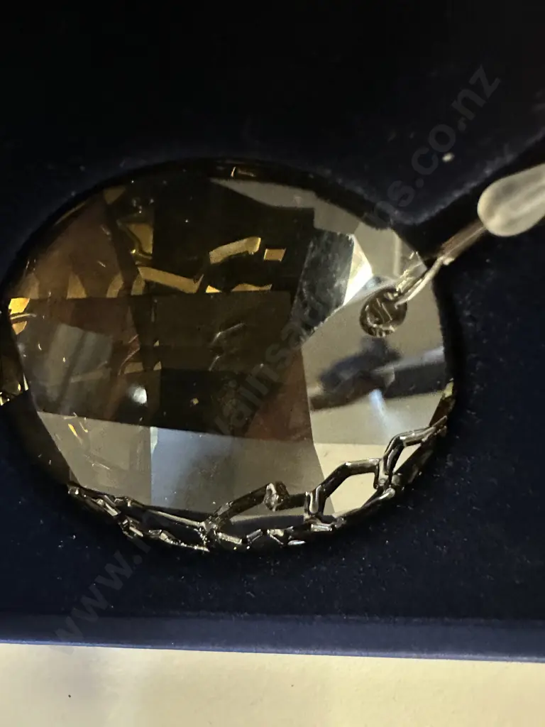 Swarovski Crystal 2010 SCS Joining / Renewal Gift - Window Ornament Earth (Brown) #1003284 (Boxed With COA) Image 1++