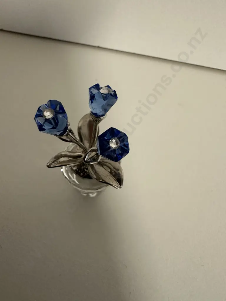 Swarovski Crystal Memories - Forget-Me-Nots #626873 “Flower Dreams” Collection (2003-2013), (Boxed With COA) Image 1++
