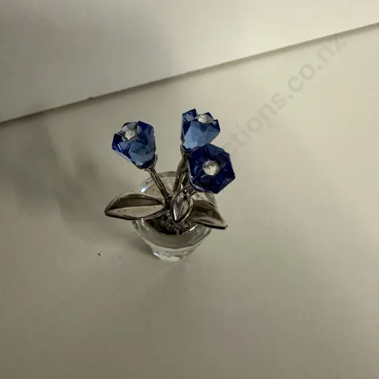 Swarovski Crystal Memories - Forget-Me-Nots #626873 “Flower Dreams” Collection (2003-2013), (Boxed With COA)