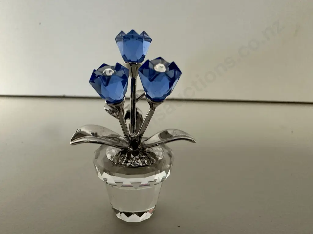 Swarovski Crystal Memories - Forget-Me-Nots #626873 “Flower Dreams” Collection (2003-2013), (Boxed) Image 1++