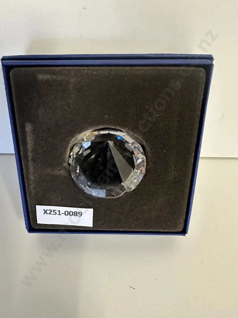 Swarovski Crystal 2012 SCS Joining / Renewal Gift - Chaton Ocean Wave Facets  #1096758 (Boxed With COA) Image 1++