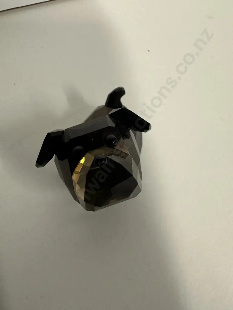 Swarovski Crystal Lovlots Gang Of Dogs - Tomasino (Jet Nut Crystal) #935718 (2008-2011), (Boxed With COA) Image 1++