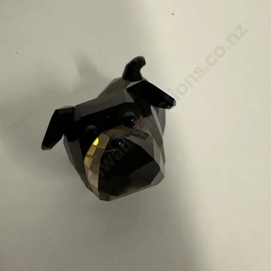 Swarovski Crystal Lovlots Gang Of Dogs - Tomasino (Jet Nut Crystal) #935718 (2008-2011), (Boxed With COA)
