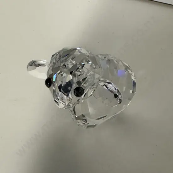 Swarovski Crystal Lovlots Pioneers – Y2B Sheep (Clear) #835956 (2006-2011), (Boxed With COA)